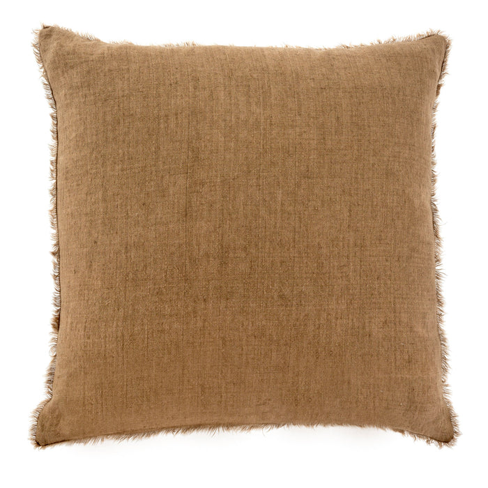 Layna Linen Pillow | Hazelnut