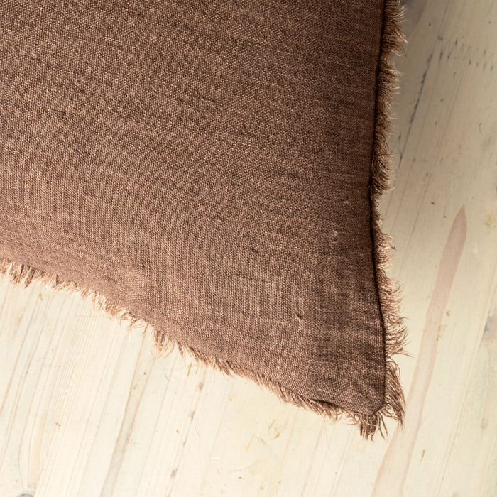 Layna Linen Pillow | Mocha