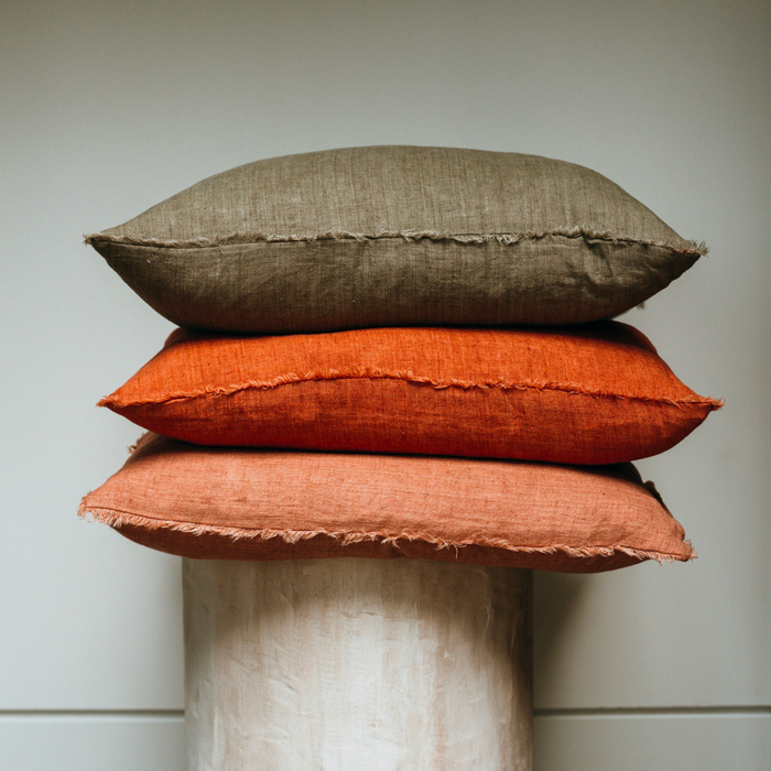 Layna Linen Pillow | Shadow