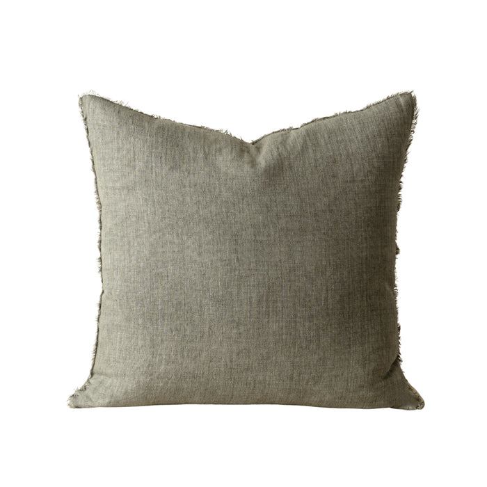 Layna Linen Pillow | Warm Grey
