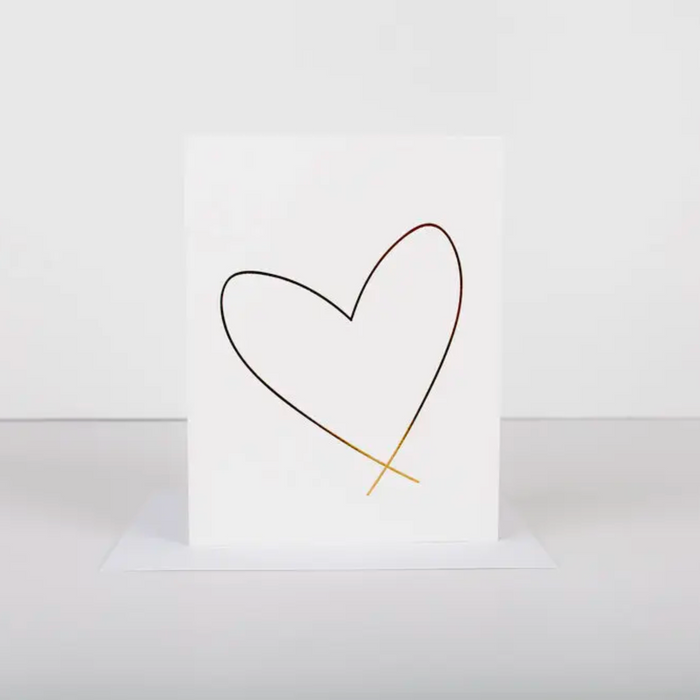 Lewiston Heart Card | Gold