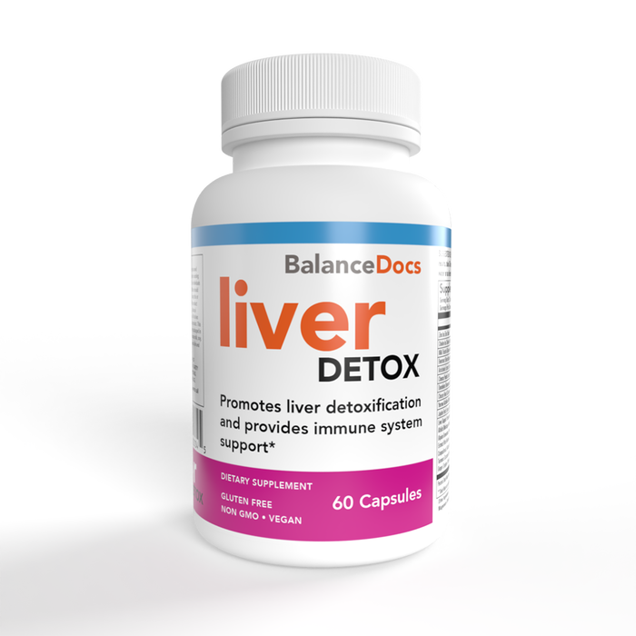 BalanceDocs - Liver detox supplement white bottle