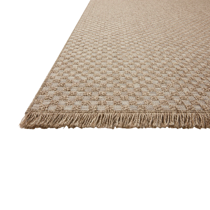 Loloi Dawn Indoor/Outdoor Rug | Natural Checkered