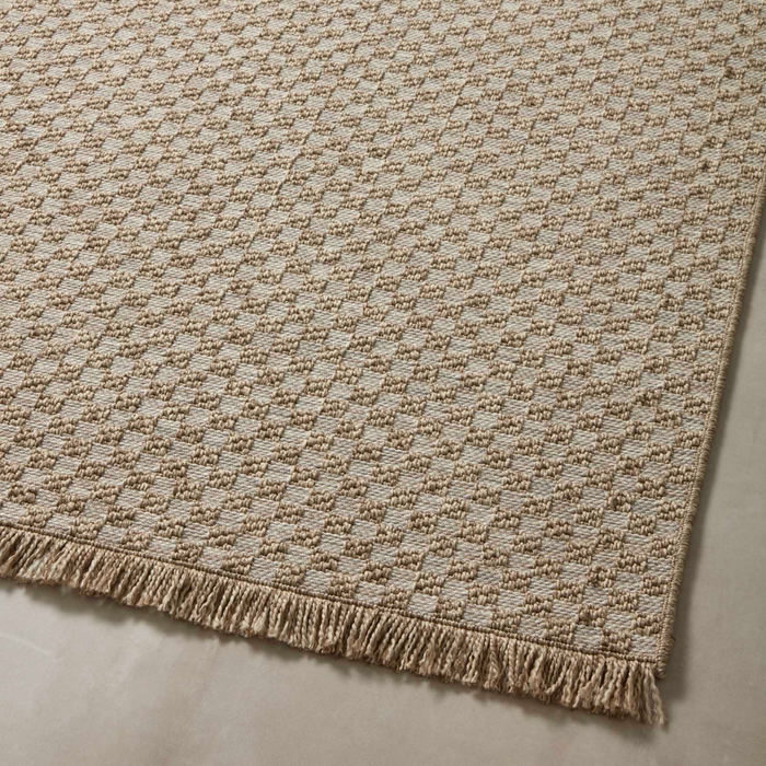 Loloi Dawn Indoor/Outdoor Rug | Natural Checkered