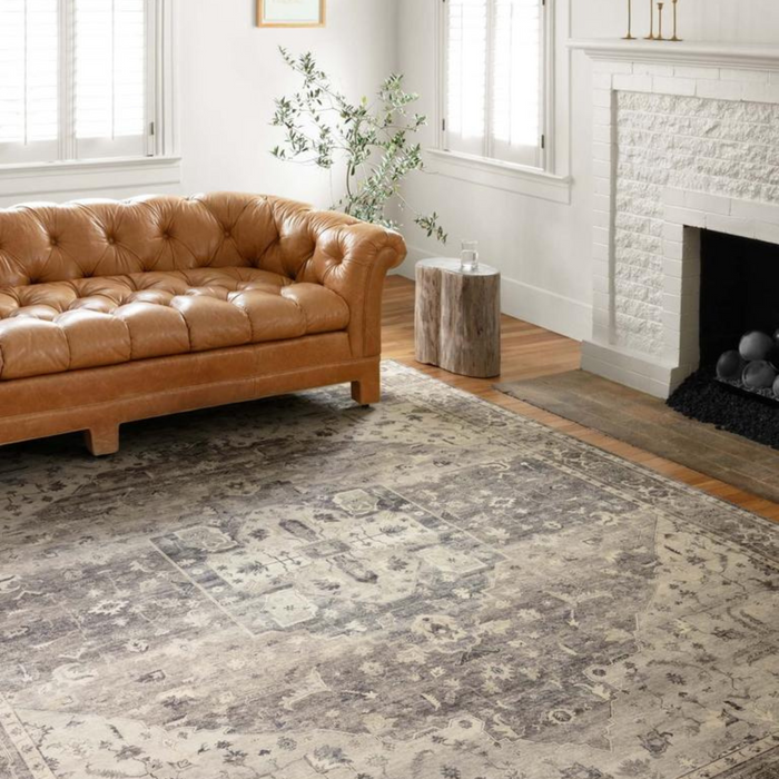Loloi Hathaway Rug | Steel/Ivory