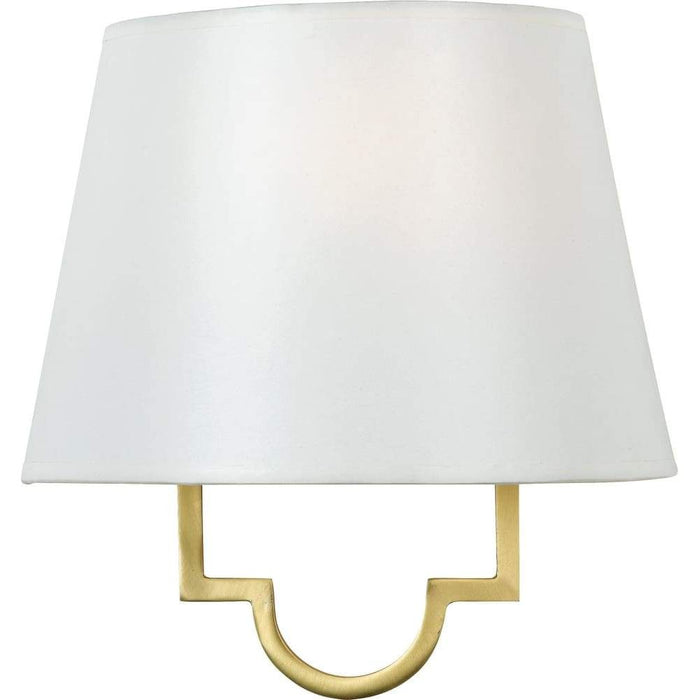 Gallery gold wall sconce, by Quoizel, for hallway or living room