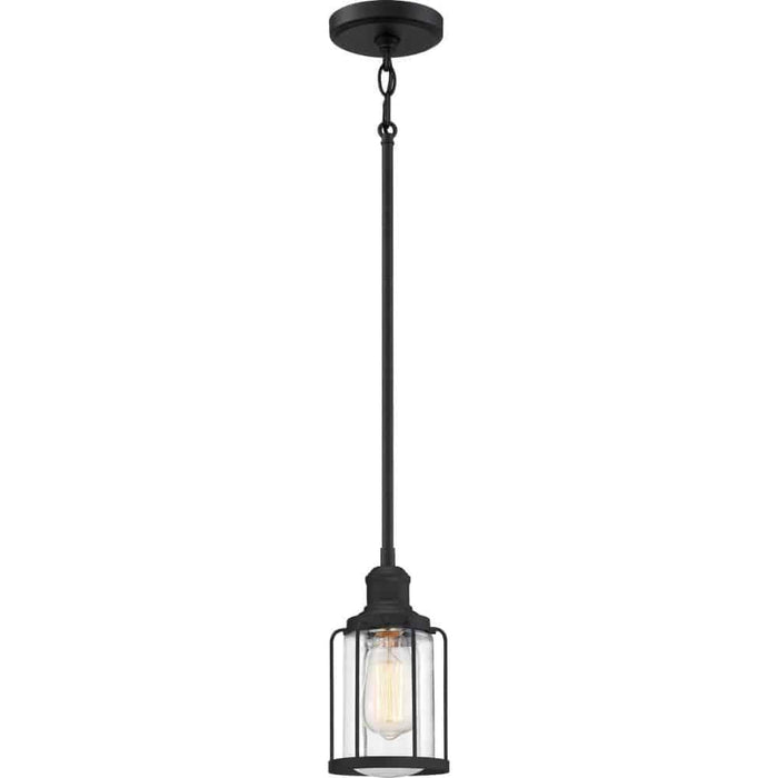 Earth black pendant light, by Quoizel, for kitchen island or dining