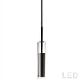 LED black pendant light, by Dainolite, for kitchen island or dining