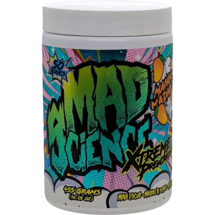 Mad science xtreme pre-workout powder 400 mg caffeine per serving by Mad Science