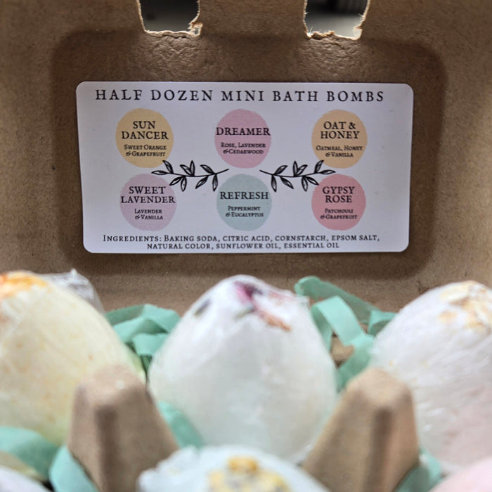 Mini Bath Bombs | Half Dozen Gift Box