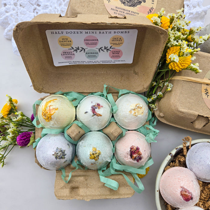 Mini Bath Bombs | Half Dozen Gift Box