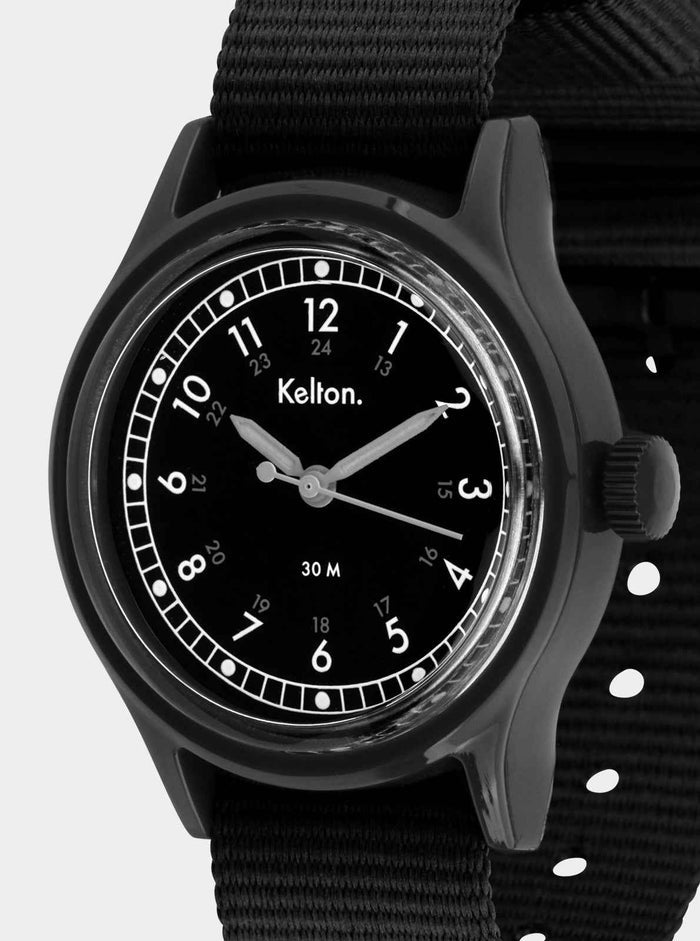 Montre à quartz Jungle Carbone