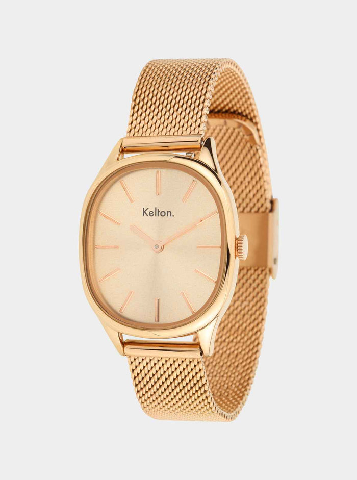 Montre Colorama Mesh Or Rose