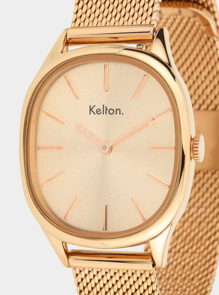 Montre Colorama Mesh Or Rose