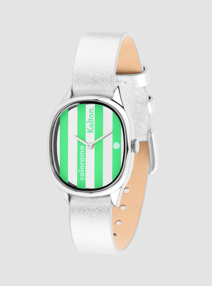 Montre Colorama Rayée Cactus