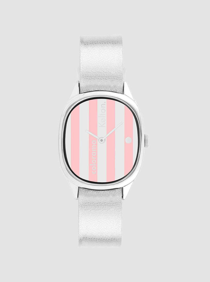 Montre Colorama Rayée Peau