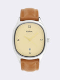 Montre Grande Colorama Crème Marron