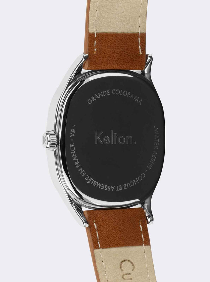 Montre Grande Colorama Crème Marron