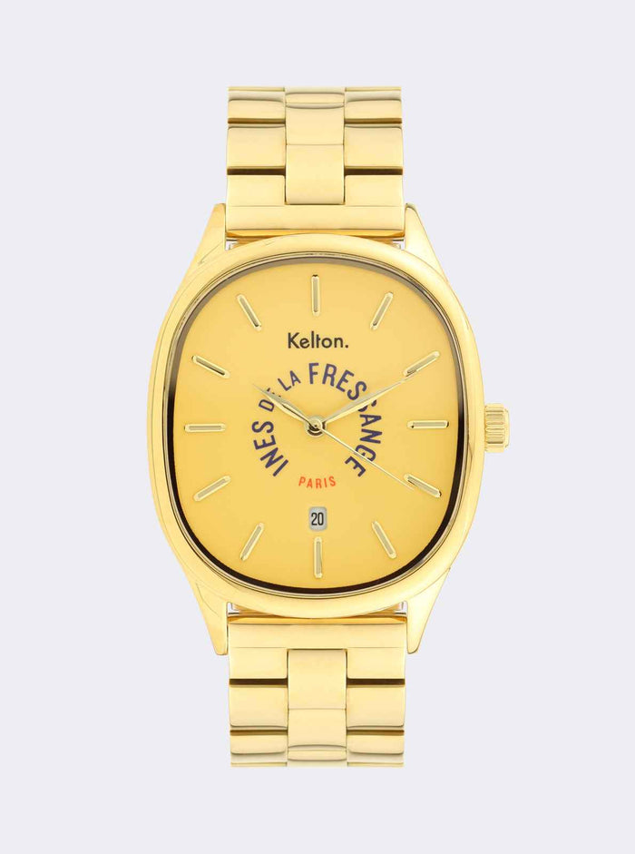 Montre Grande Colorama Gold Kelton x Ines de la Fressange Paris