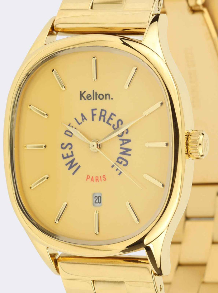 Montre Grande Colorama Gold Kelton x Ines de la Fressange Paris