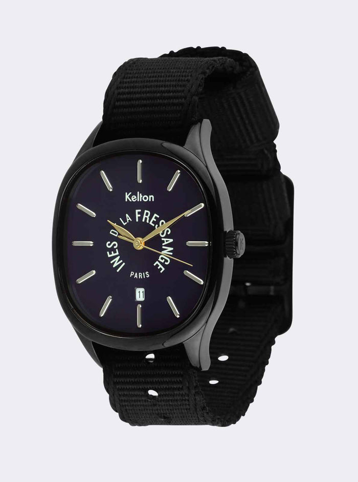 Montre Grande Colorama Minuit Kelton x Ines de la Fressange Paris