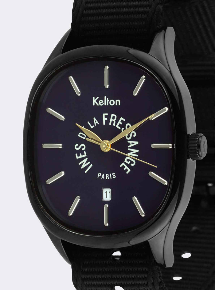 Montre Grande Colorama Minuit Kelton x Ines de la Fressange Paris