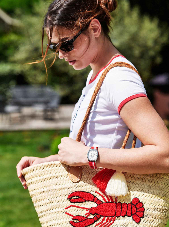 Montre Grande Colorama Rouge-Rose Kelton x Ines de la Fressange Paris