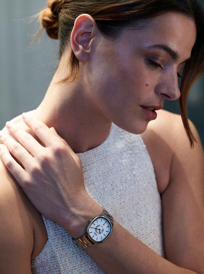 Montre Grande Colorama Silver Kelton x Ines de la Fressange Paris