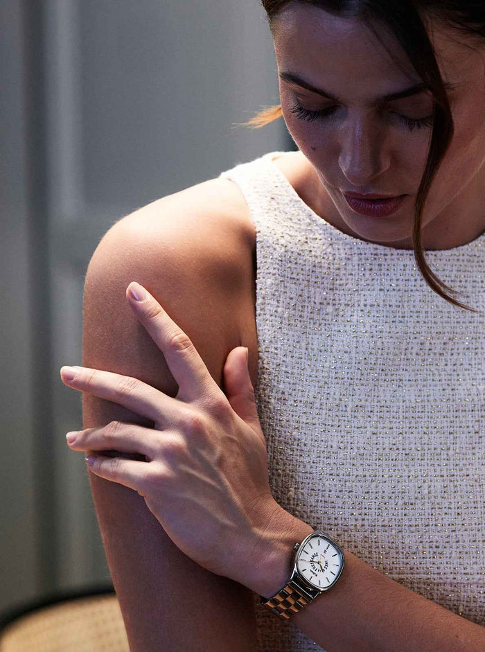 Montre Grande Colorama Silver Kelton x Ines de la Fressange Paris