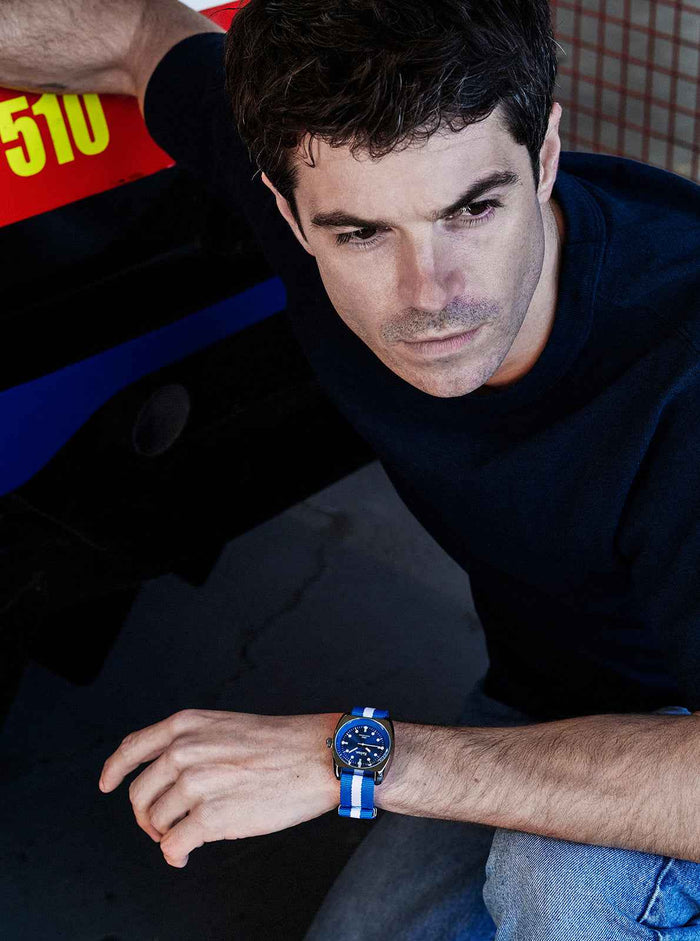 Montre RC2 Nato Bleu-Blanc