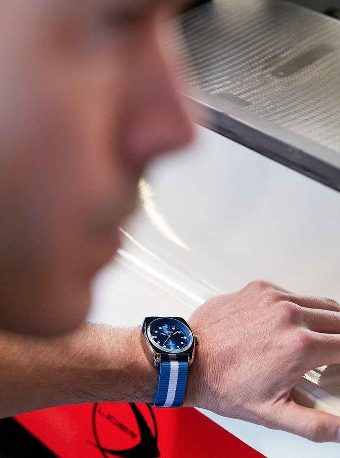 Montre RC2 Nato Bleu-Blanc