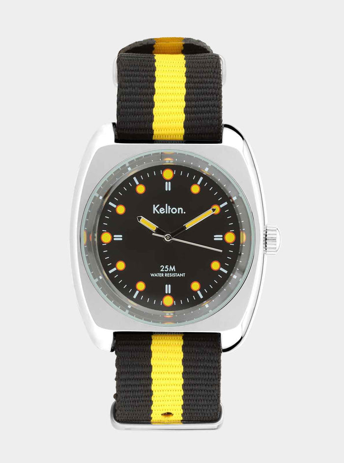 Montre RC2 Nato Noir-Jaune