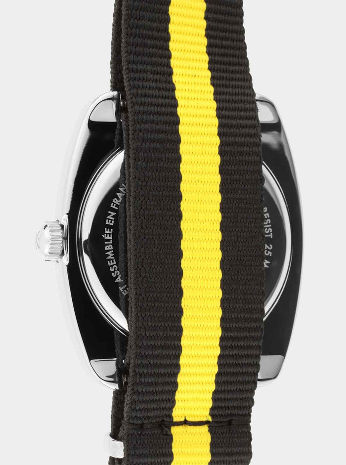 Montre RC2 Nato Noir-Jaune