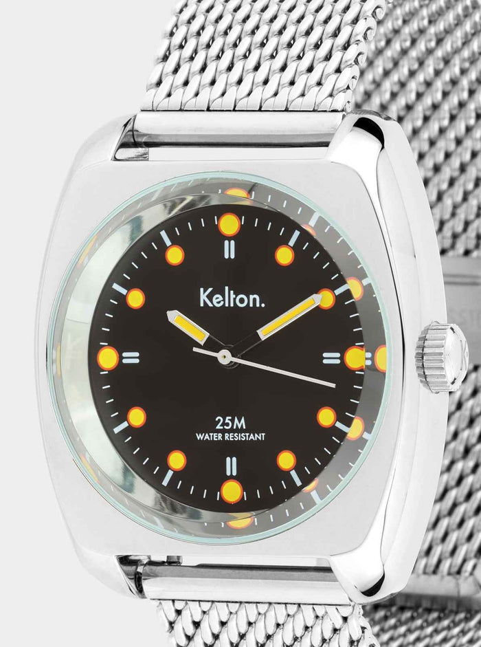 Montre RC2 Noir-Jaune Mesh