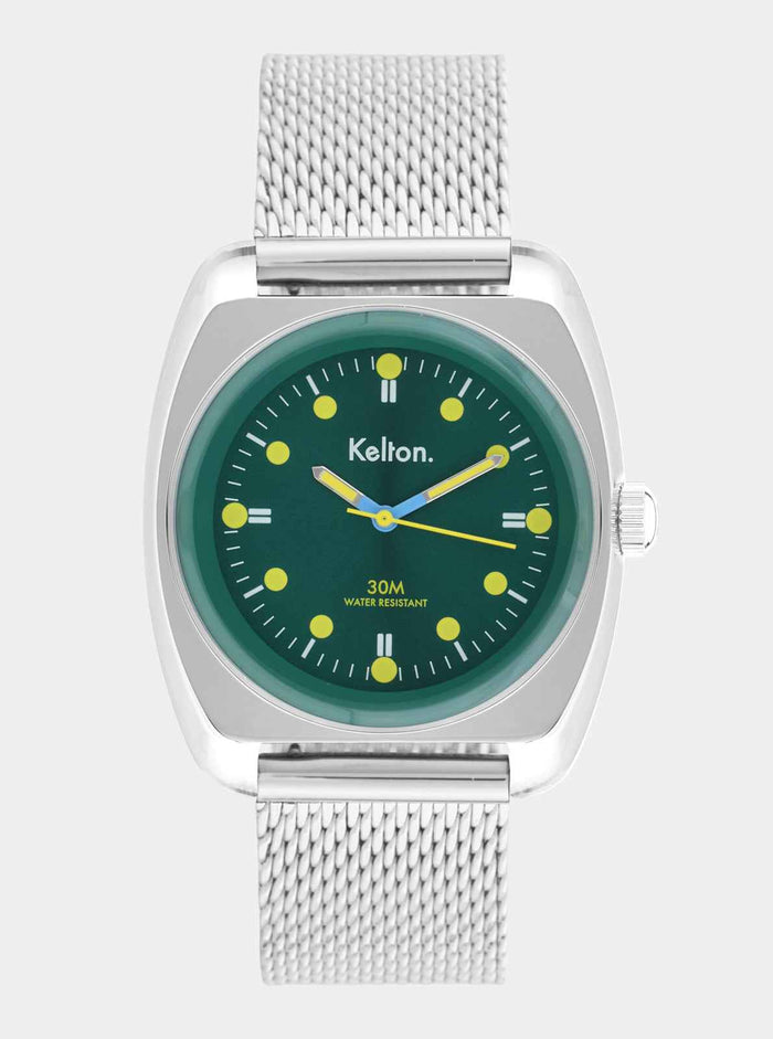 Montre RC2 Vert-Jaune Mesh