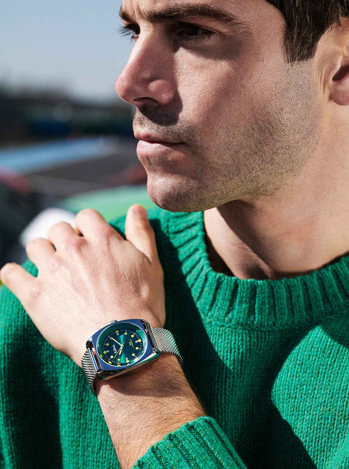 Montre RC2 Vert-Jaune Mesh