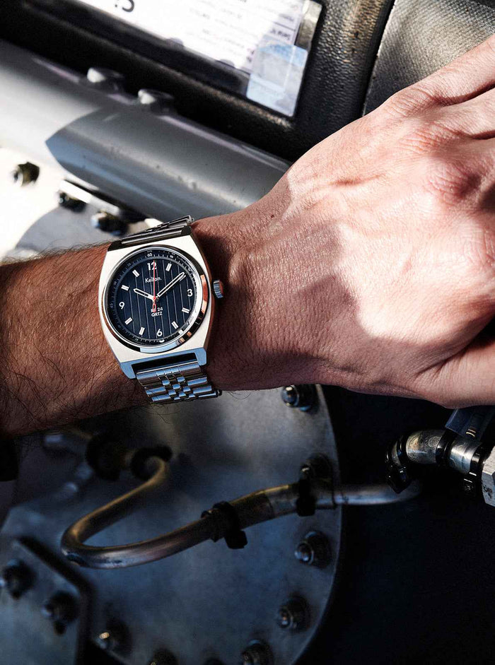 Montre RC24 Asphalte Quartz Noire - Bracelet Jubilee