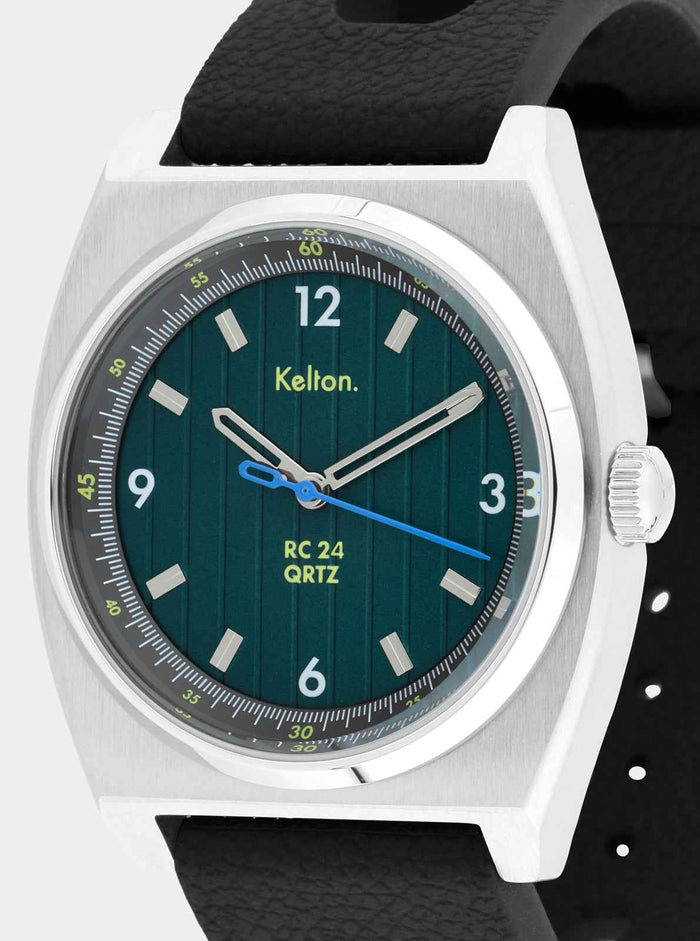 Montre RC24 Electric Quartz Verte - Bracelet Noir Tropic Racing