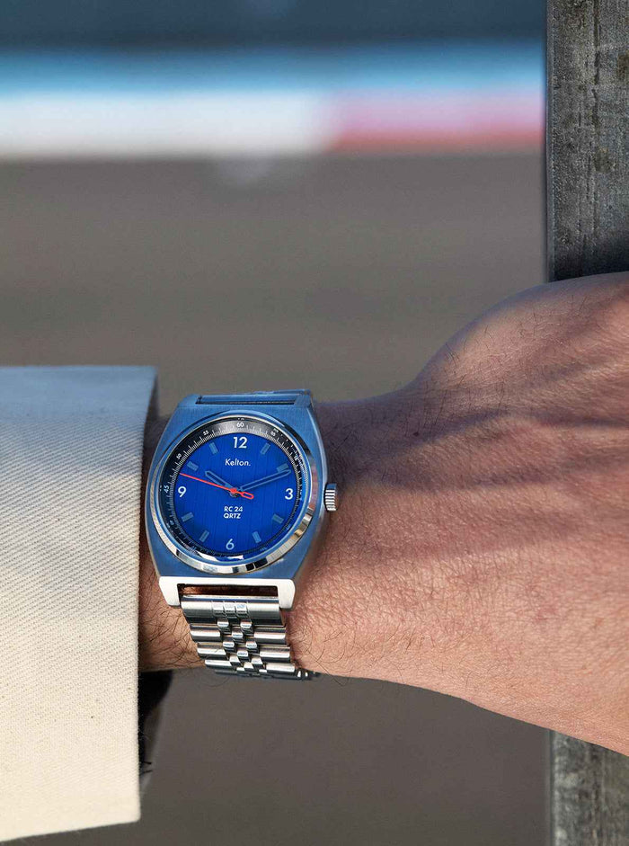 Montre RC24 Pétrole Quartz Bleue - Bracelet Bleu Tropic Racing