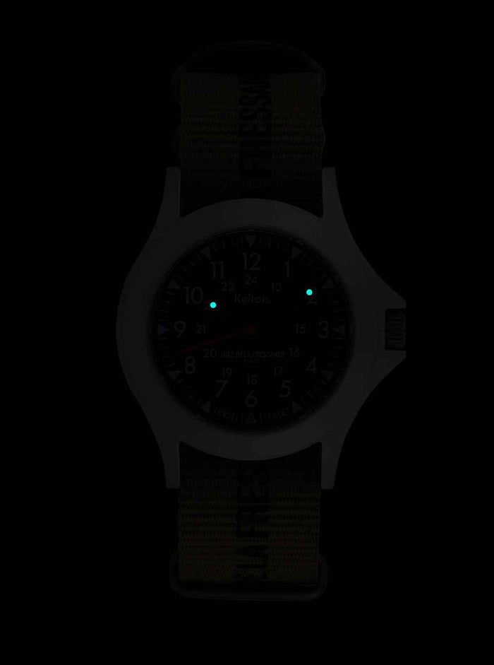 Montre Solaire Field Kaki Kelton x Ines de la Fressange Paris
