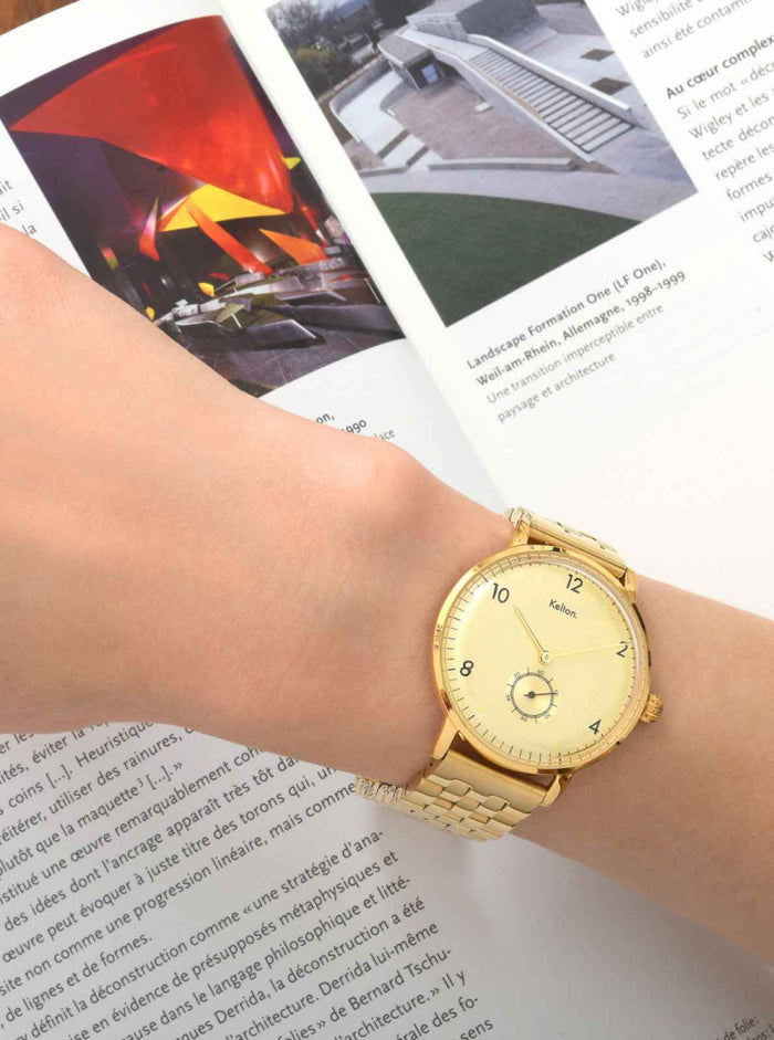 Montre Villa gold noire