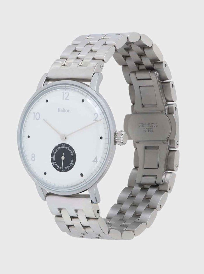 Montre Villa Silver Blanche