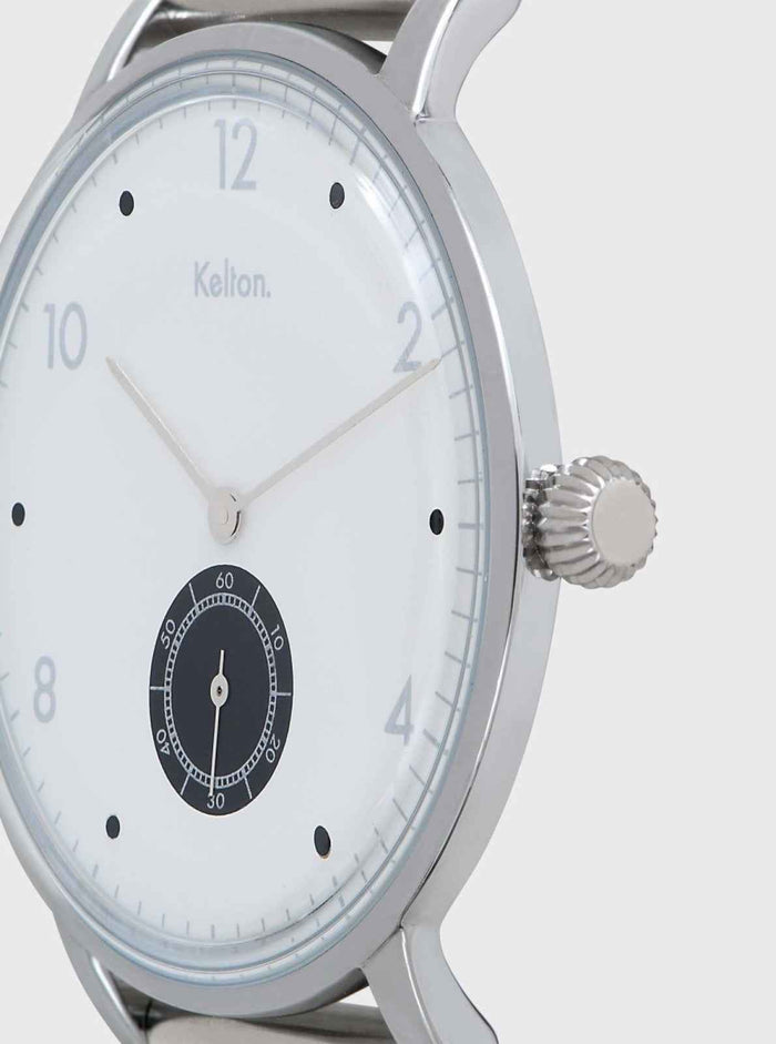 Montre Villa Silver Blanche