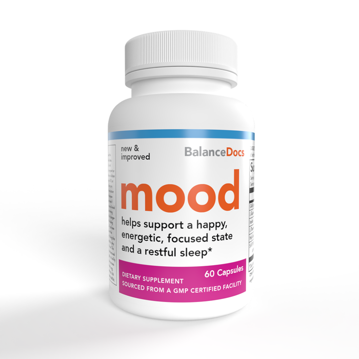 BalanceDocs - Mood supplement white bottle