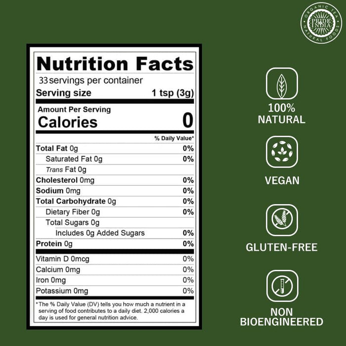 Natural Neem (Margosa) Herb Whole Leaf, 3.53oz (100gm) Pack - Pride Of India