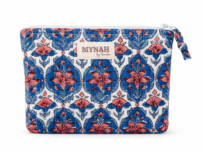 Nautical Nantucket Quilted Coin Pouch | Mini Purse - Little Flower Soap Cocosmetic bagcosmetic casecosmetic pouchbag