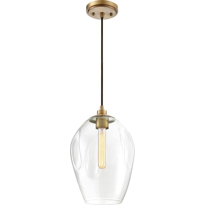 Weathered brass pendant light, by Quoizel, for kitchen island or dining
