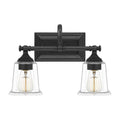 Earth black vanity light, by Quoizel, for bathroom