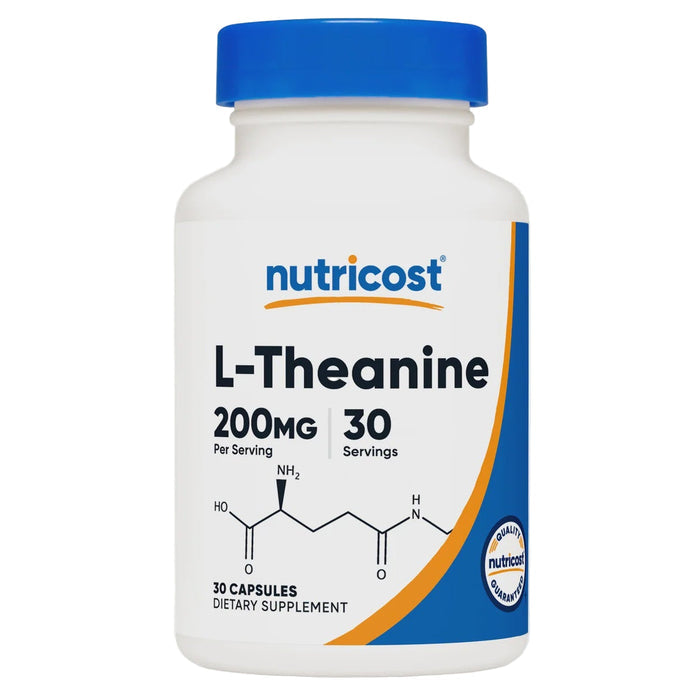 Nutricost L-Theanine 200 mg capsules by Nutricost