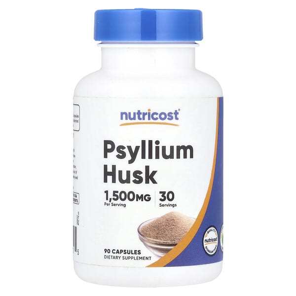 Nutricost psyllium husk capsules 500 mg 60 capsules by Nutricost
